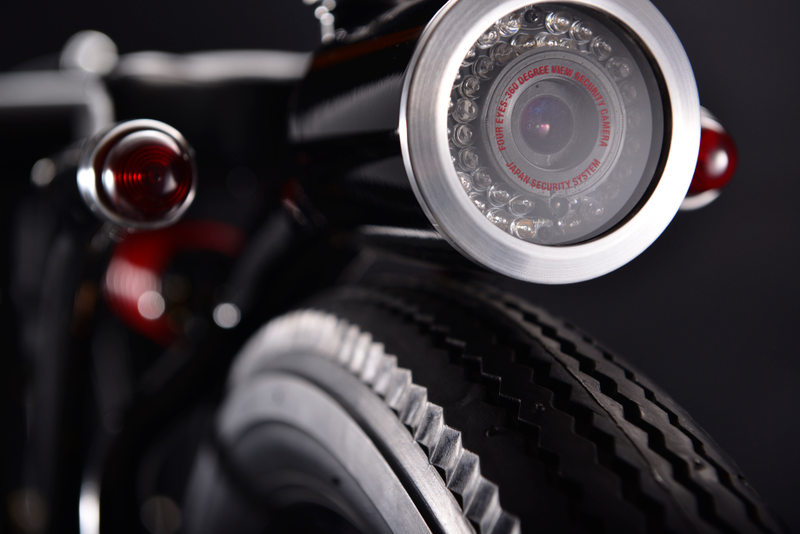Illustration for article titled Beautiful Custom Motorbike Is Actually a 360º Security Camera